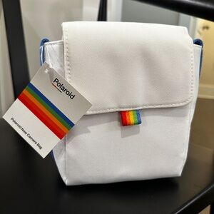 Polaroid Now Camera Bag - White with Blue Strap